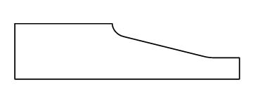 line panel profile slant